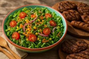 salada para churrasco