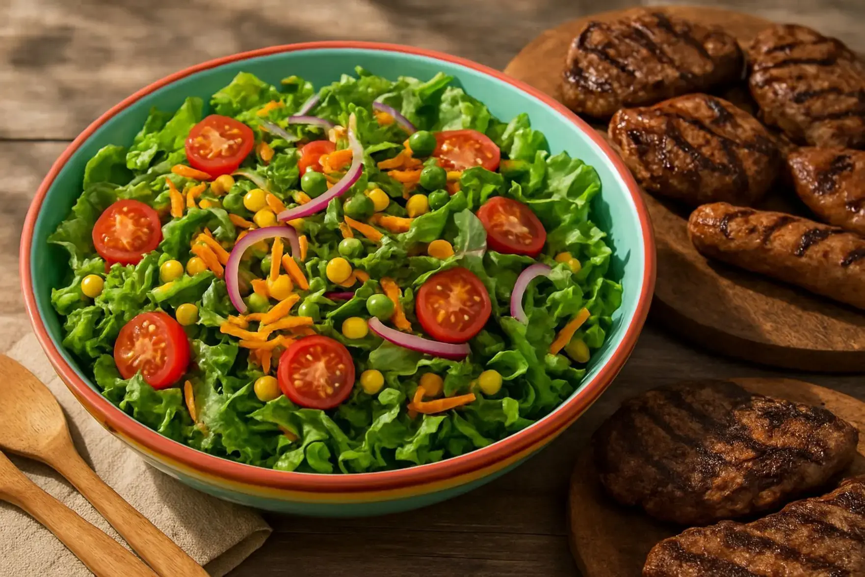 salada para churrasco