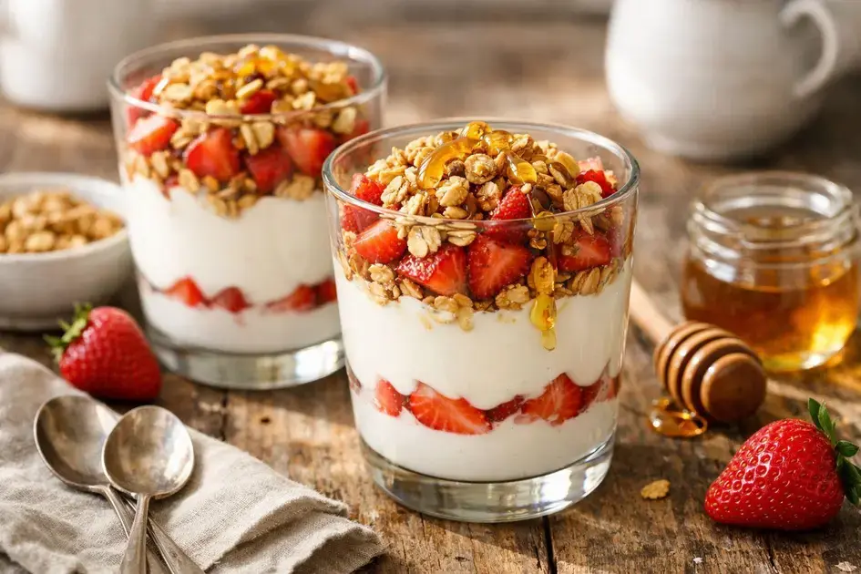 Sobremesa de iogurte natural