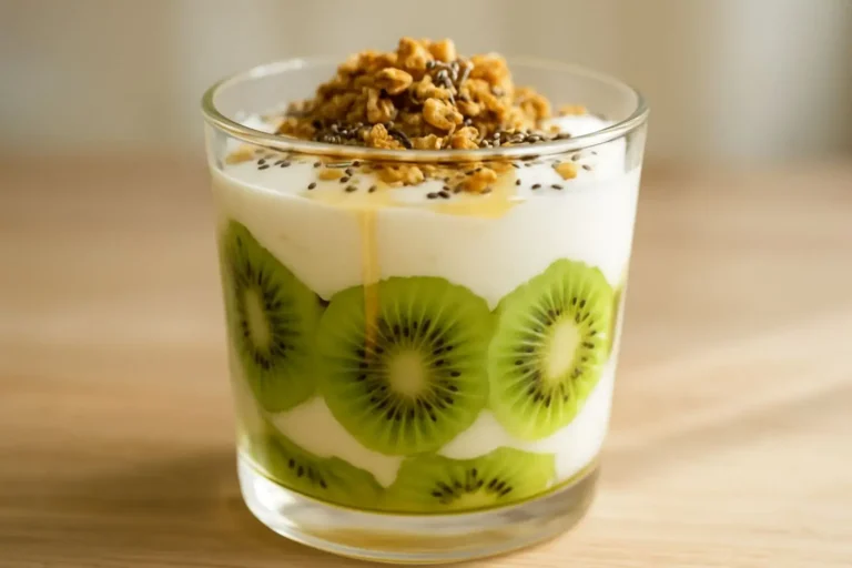 Sobremesa de kiwi