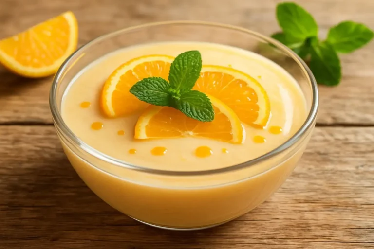 Sobremesa de laranja simples