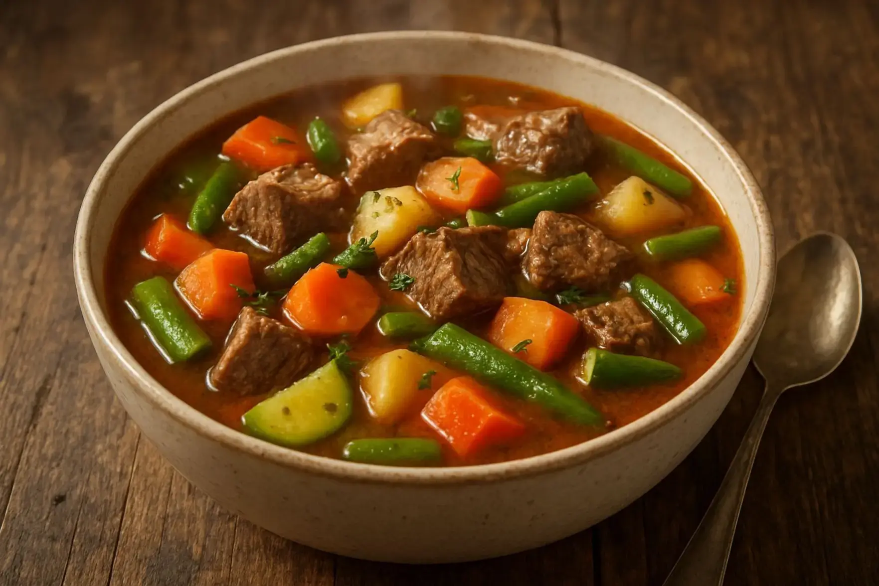 Sopa de legumes com carne