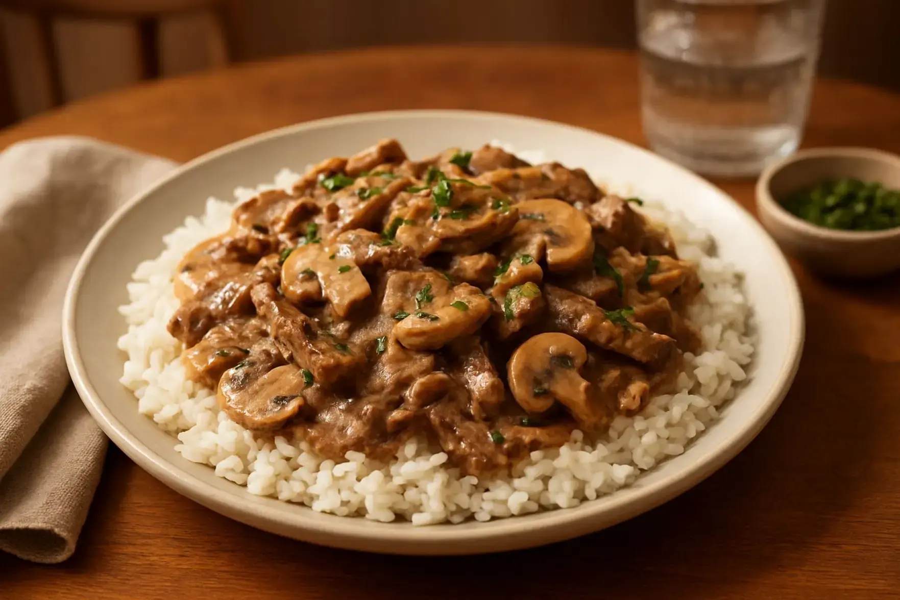 Strogonoff fácil de carne Strogonoff fácil de carne