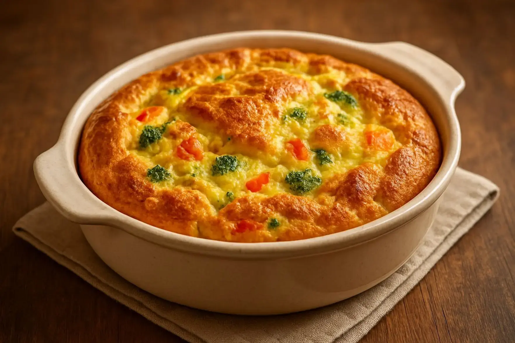 Suflê de legumes econômico Suflê de legumes econômico