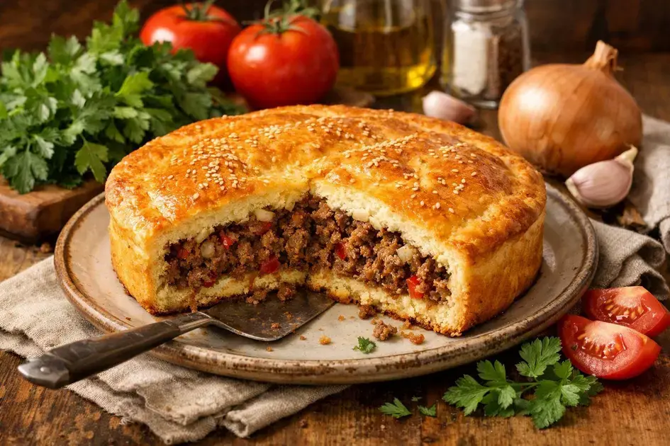 torta de carne moída