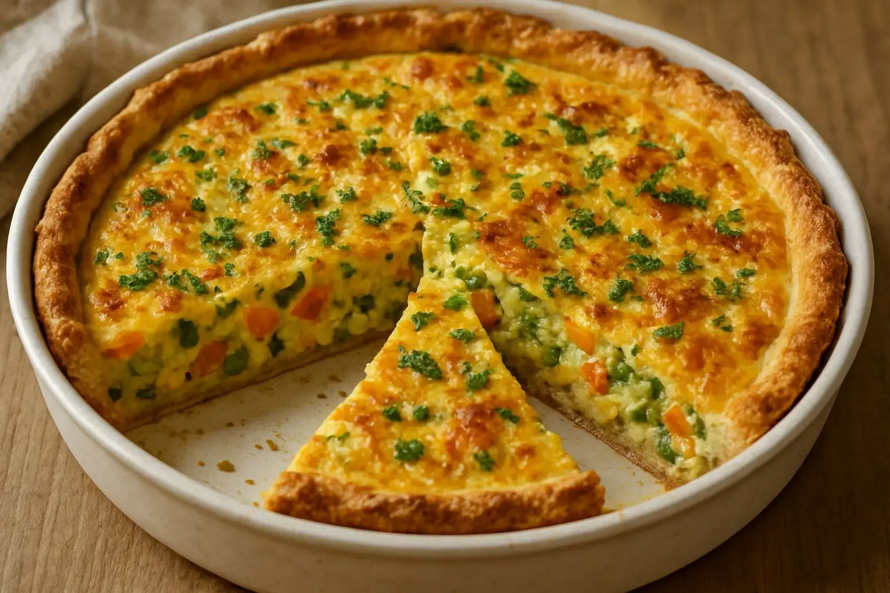 Torta de legumes de liquidificador Torta de legumes de liquidificador