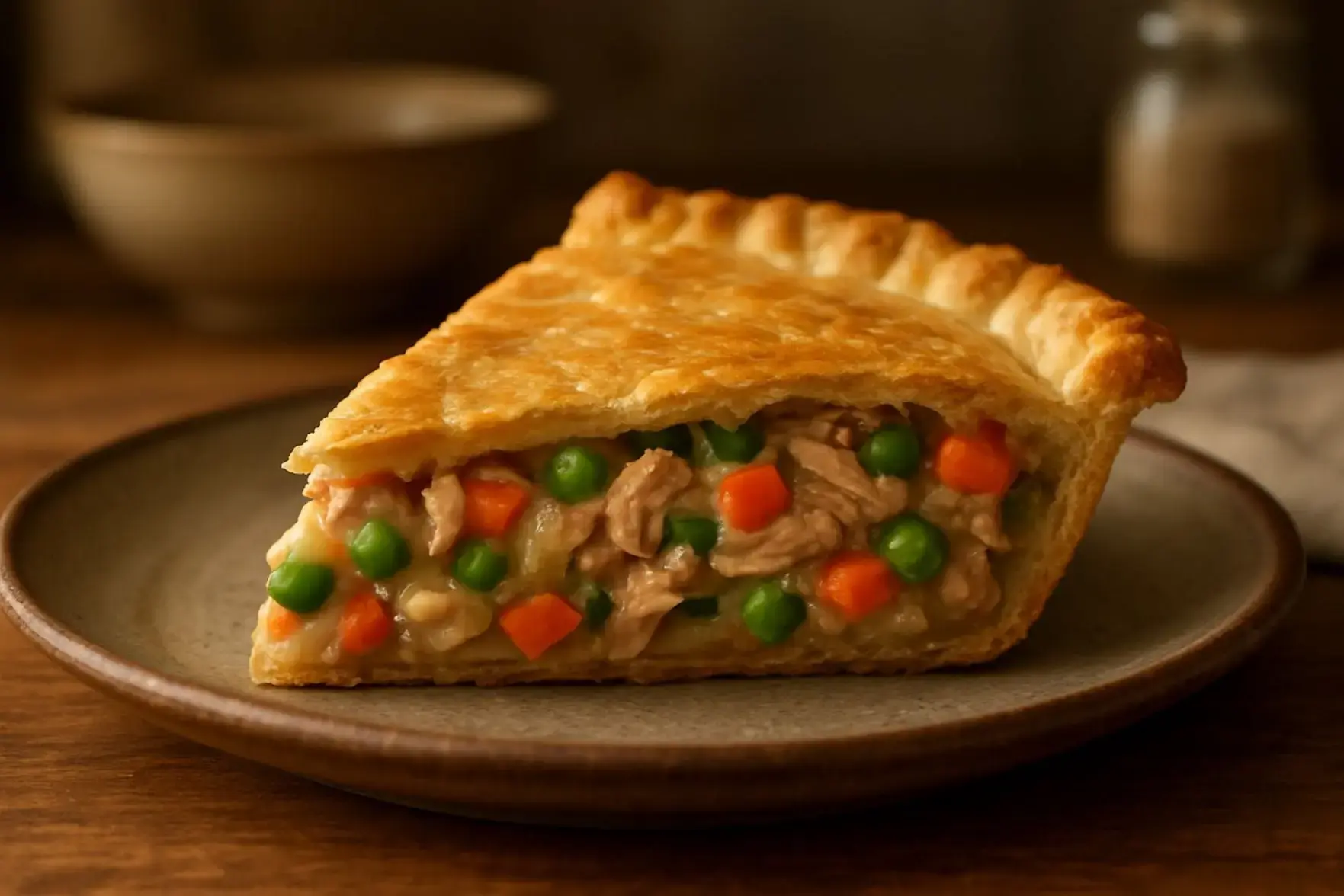 Torta salgada integral de atum