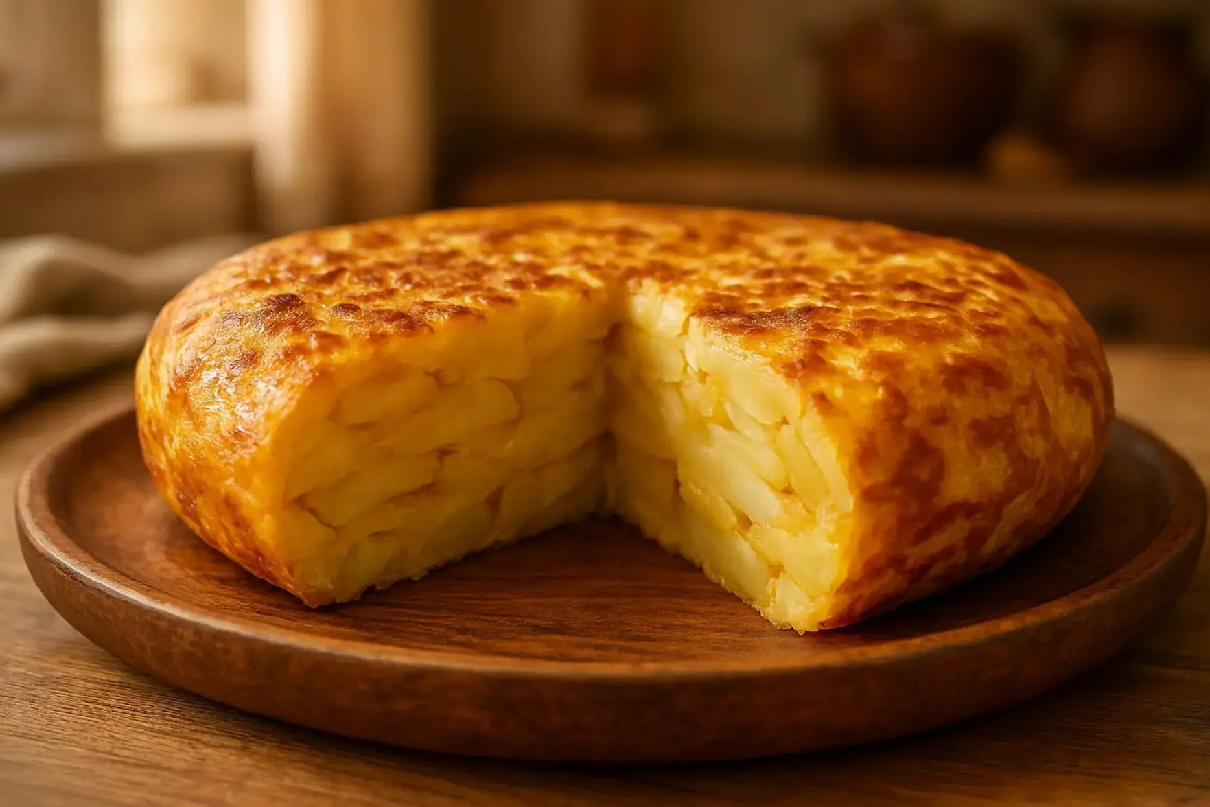 Tortilha espanhola de batata simples Tortilha espanhola de batata simples