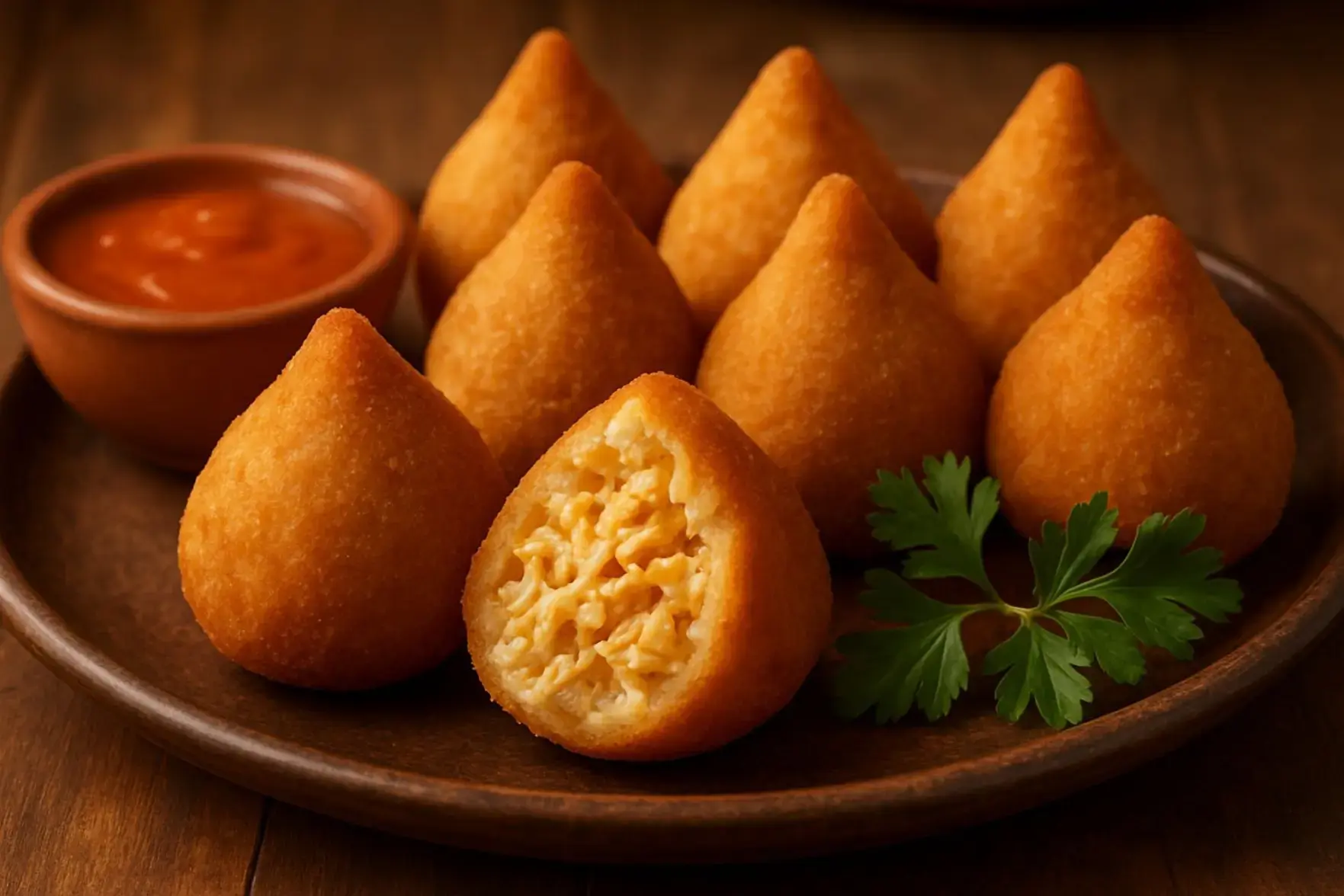 Coxinha de frango caseira simples Coxinha de frango caseira simples