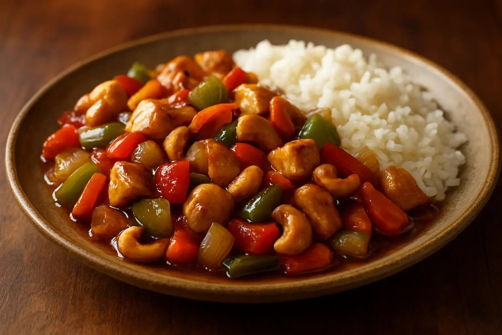 Frango xadrez simples com legumes Frango xadrez simples com legumes