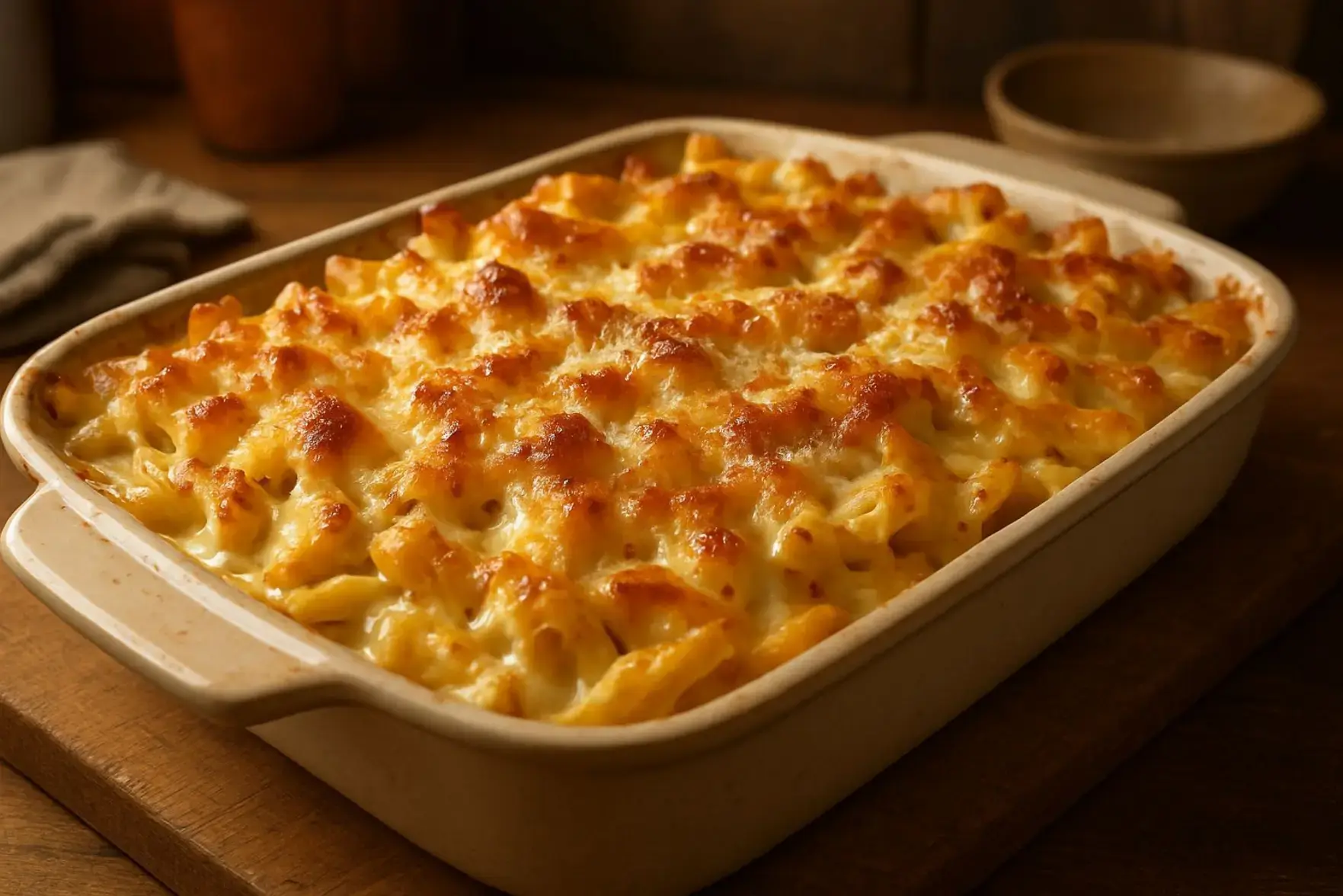 Massa gratinada com queijo Massa gratinada com queijo