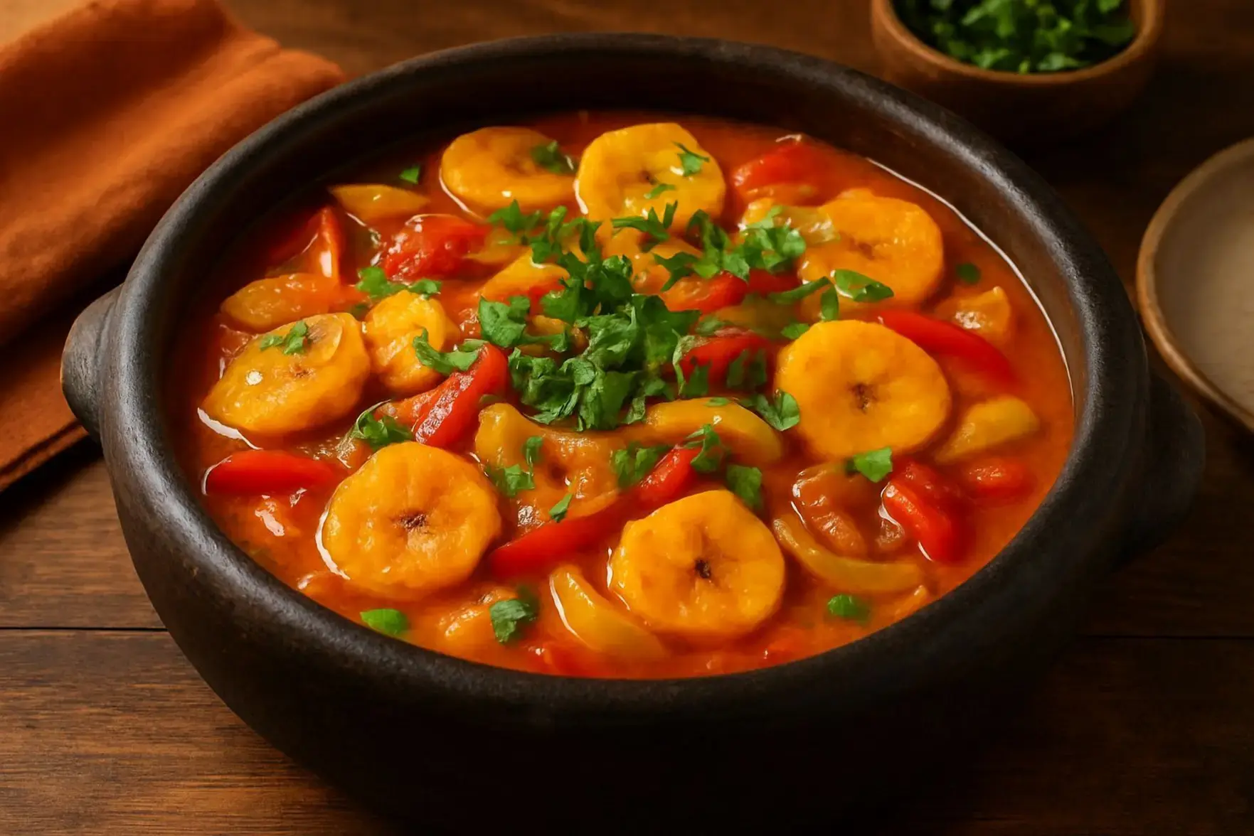 Moqueca vegetariana de banana-da-terra Moqueca vegetariana de banana-da-terra