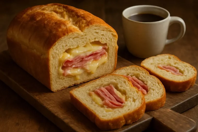 Pão recheado simples