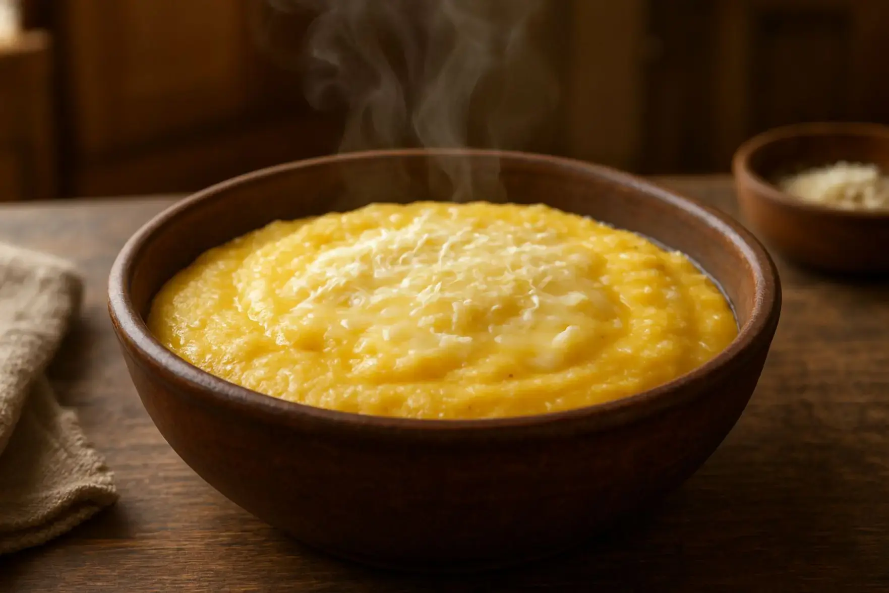 Receita de polenta cremosa com queijo Receita de polenta cremosa com queijo