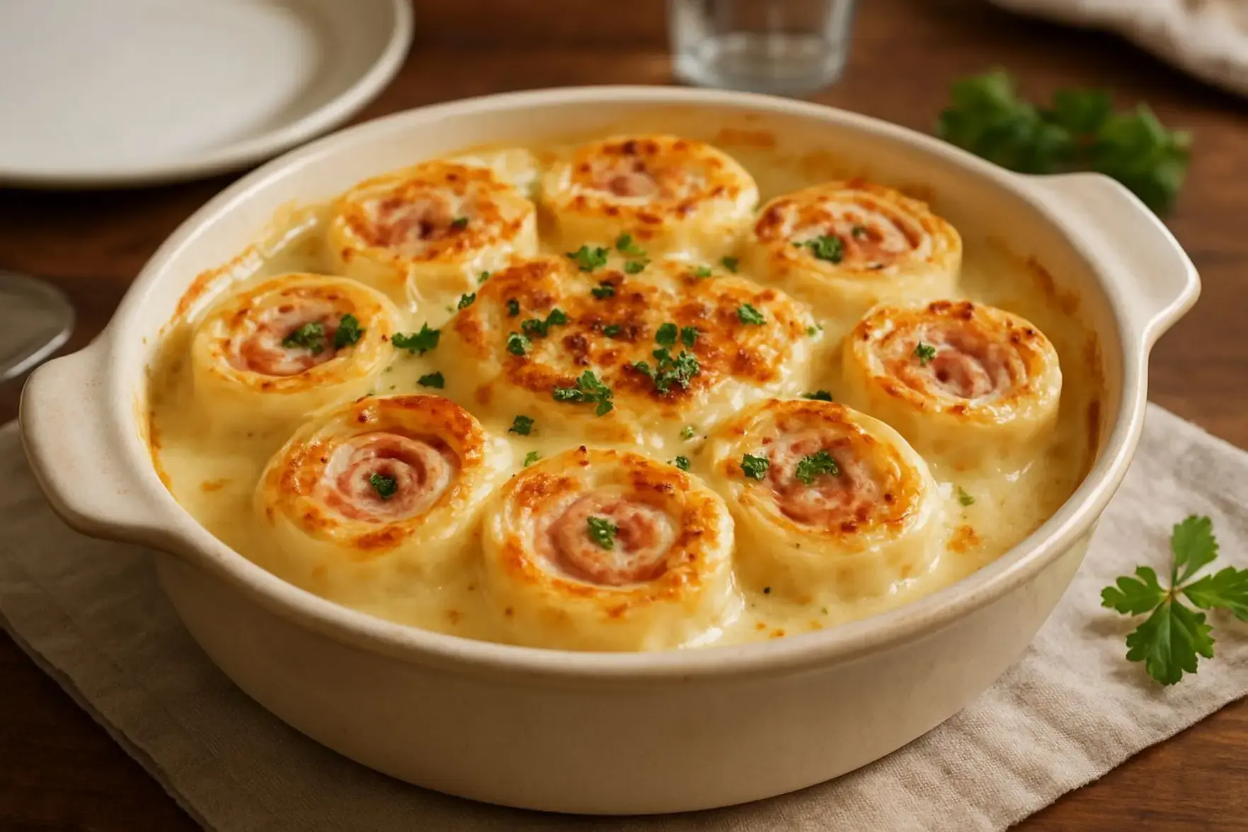 Receita de rondelli de presunto e queijo Receita de rondelli de presunto e queijo