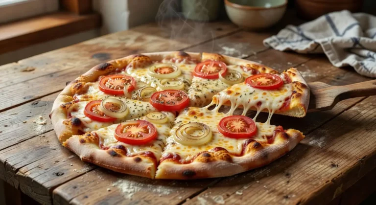 pizza caseira de liquidificador