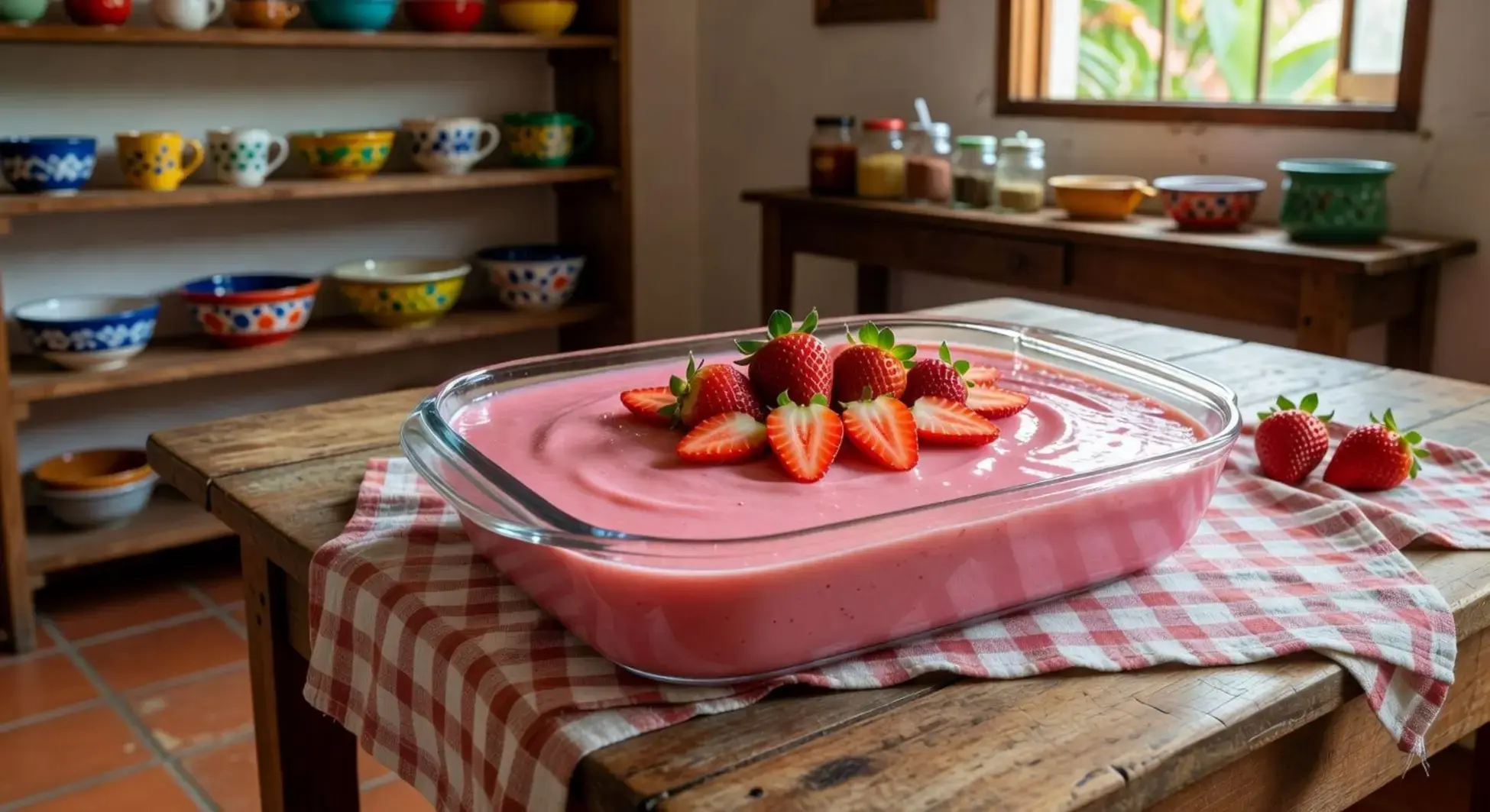 Sobremesa de liquidificador gelada