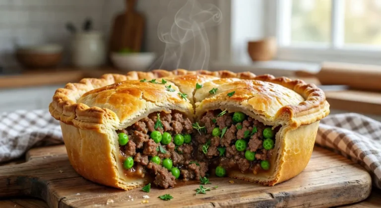 torta de carne moída