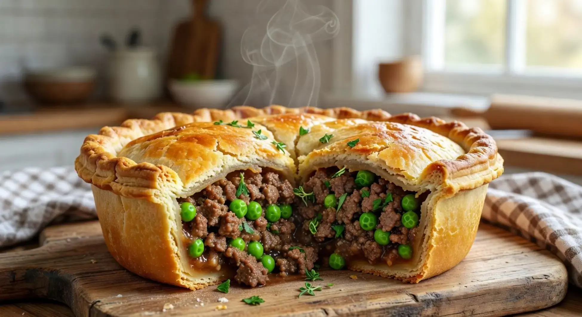 torta de carne moída