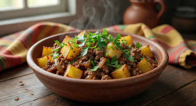 carne moída com batata