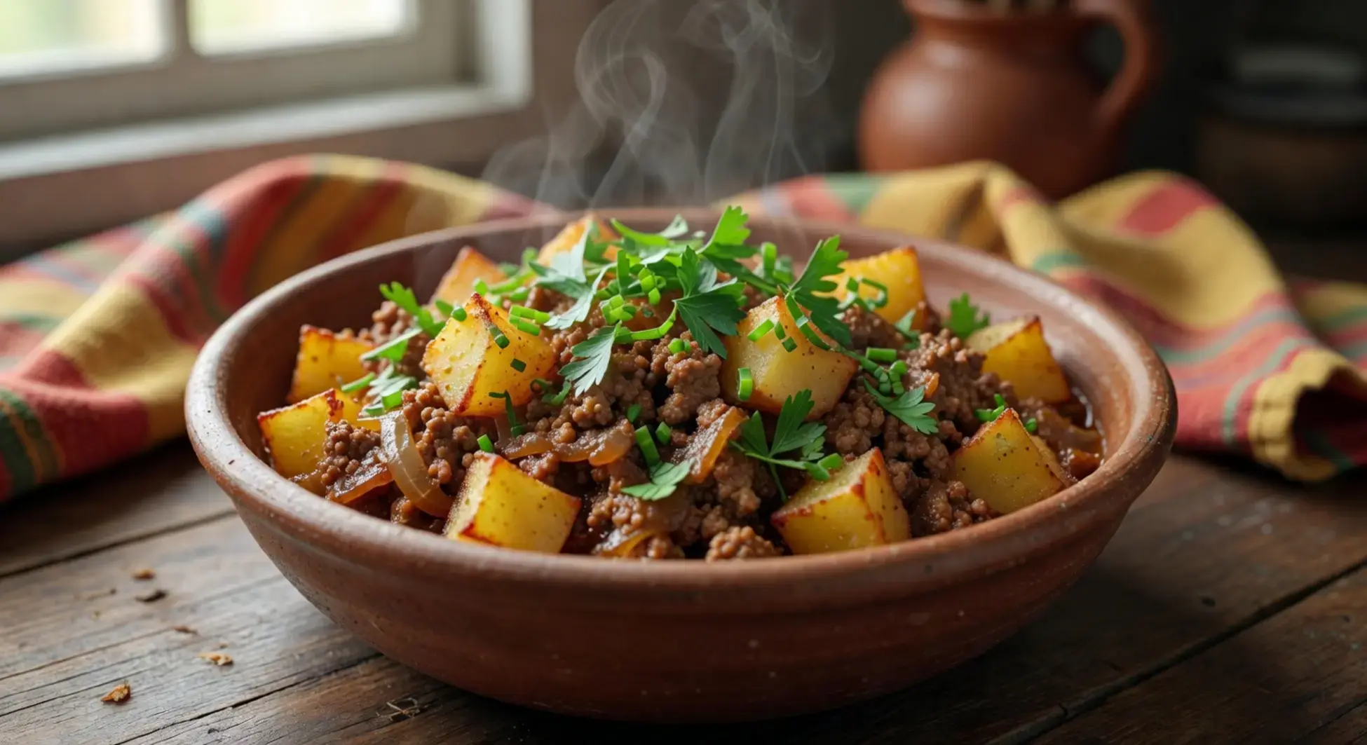carne moída com batata