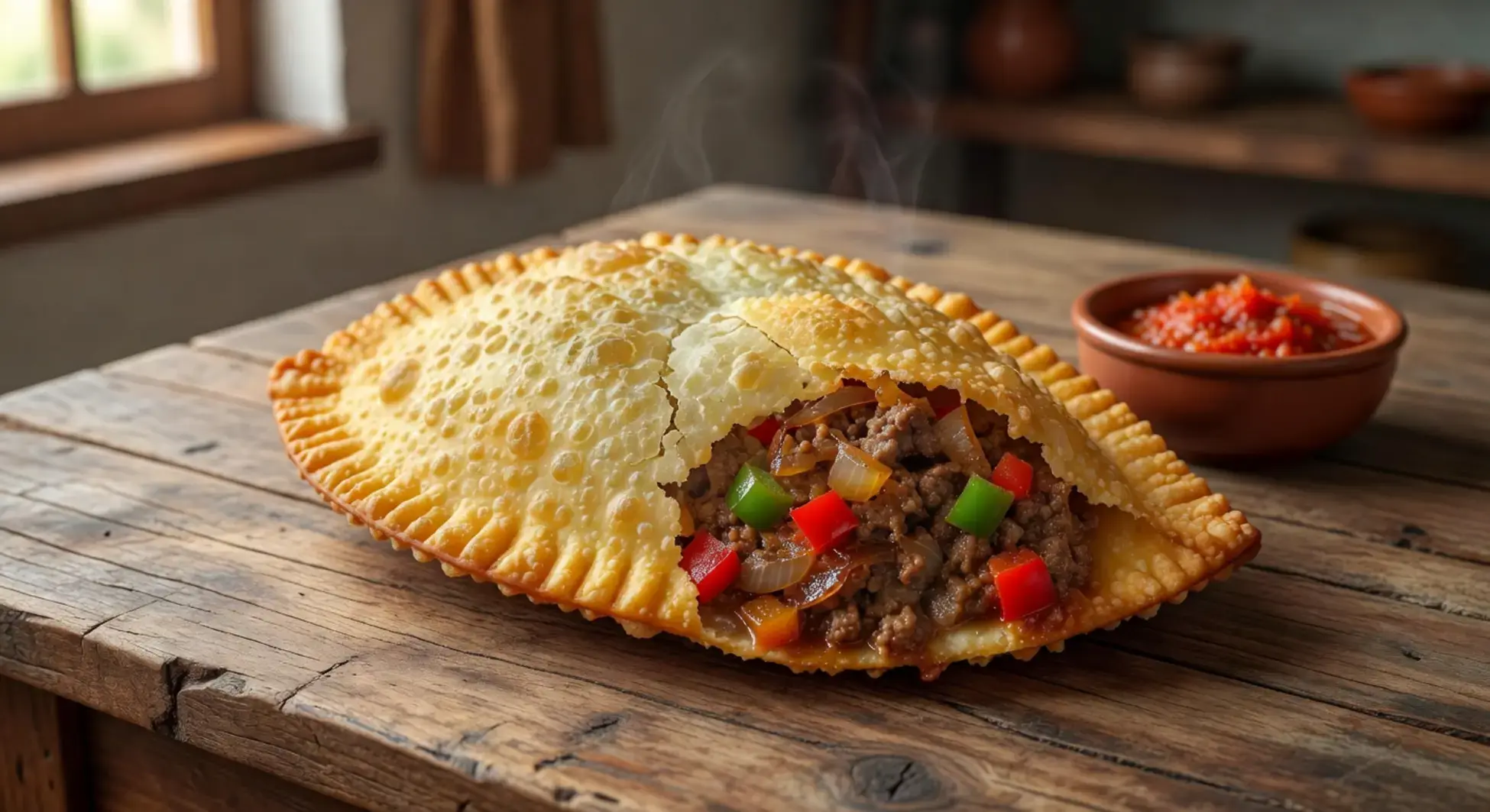 Pastel caseiro de carne moída