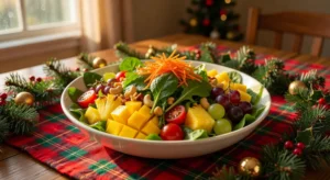 Salada tropical para o natal