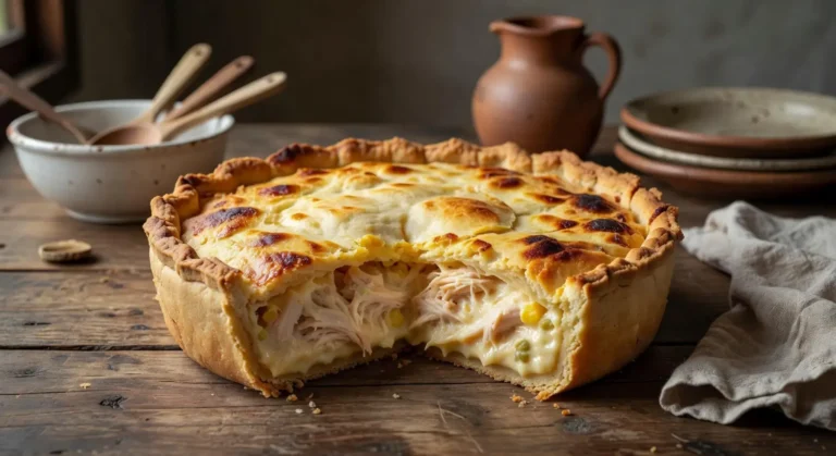 torta de frango simples